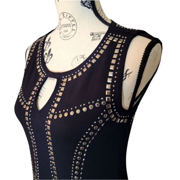 Carmen Marc Valvo Balck Cocktail Dress Size XS - Picture 4 of 13